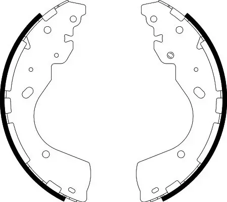 HELLA NISSAN гальмівні колодки барабанні Navara 05-, FORD RANGER HELLA PAGID 8DB355022241 (фото 1)