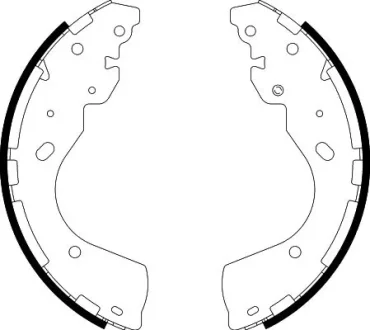 HELLA NISSAN гальмівні колодки барабанні Navara 05-, FORD RANGER HELLA PAGID 8DB355022241