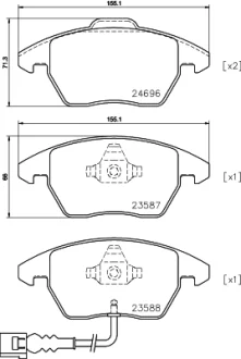 Автодеталь HELLA PAGID 8DB355023161