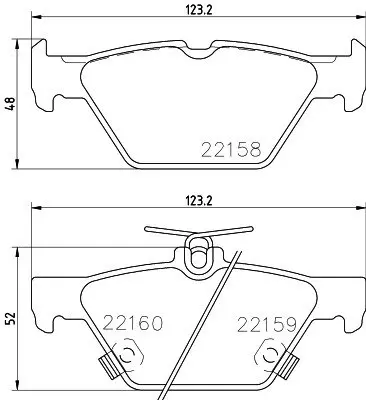 HELLA SUBARU колодки гальм. задн. Outback 15- HELLA PAGID 8DB355023341 (фото 1)