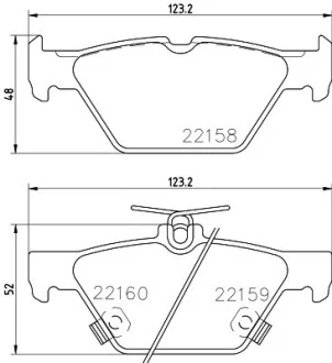 HELLA SUBARU колодки гальм. задн. Outback 15- HELLA PAGID 8DB355023341