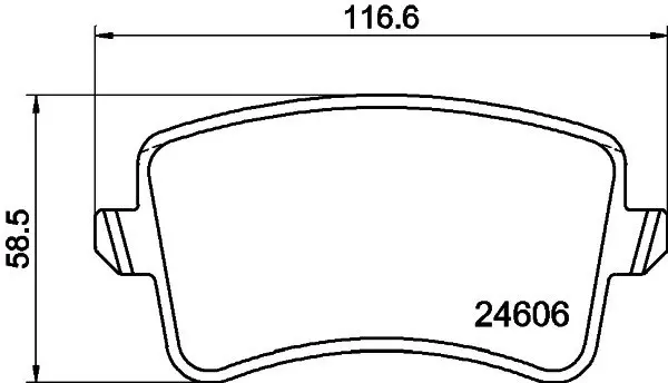 Колодки тормозные зад. AUDI A4-A5-Q5 HELLA PAGID 8DB355025381 (фото 1)