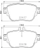 Гальмівні колодки дискові зад. MERCEDES C W205 13- E W213 16- HELLA PAGID 8DB 355 025-781 (фото 1)