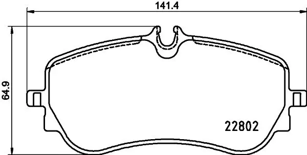 Гальмівні колодки MAN TGE VW Amarok, Crafter 2.0/2.0D/3.0D 12.10- HELLA PAGID 8DB 355 037-751 (фото 1)