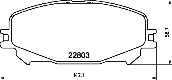 Гальмівні колодки дискові Renault Espace V, Scenic IV 1.5Dh/1.6/1.6D 02.15- HELLA PAGID 8DB 355 039-201 (фото 1)