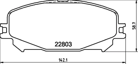 Гальмівні колодки дискові Renault Espace V, Scenic IV 1.5Dh/1.6/1.6D 02.15- HELLA PAGID 8DB 355 039-201