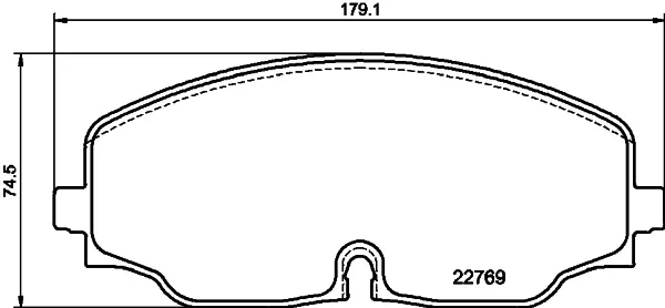 Колодки гальмівні, дискове гальмо HELLA PAGID 8DB355039941 (фото 1)
