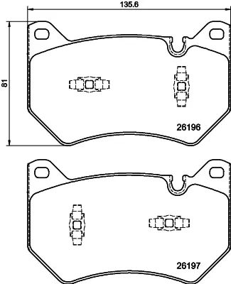 Автодеталь HELLA PAGID 8DB355040151 (фото 1)