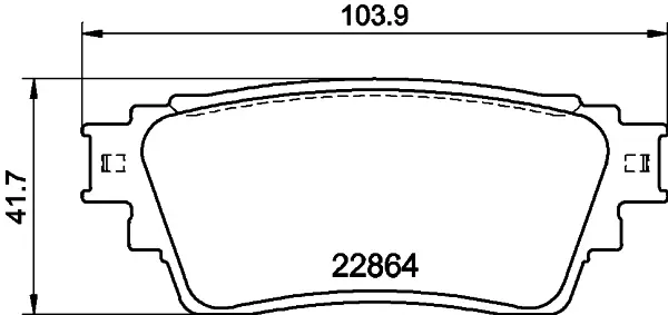 Колодки гальмівні, дискове гальмо HELLA PAGID 8DB355040501 (фото 1)