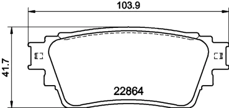 Колодки гальмівні, дискове гальмо HELLA PAGID 8DB355040501