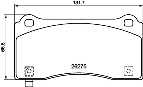 Колодки гальмівні передні TESLA MODEL 3 HELLA PAGID 8DB 355 040-861