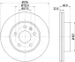HELLA DB PRO гальмівний диск передн. (вент.) Vito108-110D/113-114 96- HELLA PAGID 8DD355104521 (фото 1)