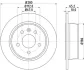 HELLA PRO HIGH CARBON DB диск гальмівний задн. Vito 95-03 (280*10) HELLA PAGID 8DD355104541 (фото 1)