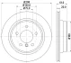 Диск гальмівний задній 298x20mm BMW E39 96-03 HELLA PAGID 8DD 355 104-611 (фото 4)