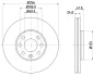 Диск гальмівний Opel Astra G 98- HELLA PAGID 8DD 355 106-051 (фото 4)