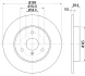 HELLA PRO DB Гальмівний диск передн Smart Fortwo -07, City-Coupe -04, Roadster -05 HELLA PAGID 8DD355106601 (фото 4)