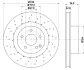 HELLA PRO DB диск гальмівний перед. (вентил.) W220 (330*32) HELLA PAGID 8DD355106851 (фото 4)