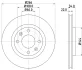 Диск гальмівний Peugeot Partner 01- HELLA PAGID 8DD 355 108-351 (фото 4)