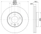 Диск гальмівний перед. VW T-5 03- (308x29,5mm) 16"диск HELLA PAGID 8DD 355 109-661 (фото 4)