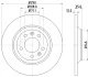 HELLA PEUGEOT гальмівні диск задній CITROEN C5 III PEUGEOT 407, 508 I, 607, RCZ 1.6-3.0D 02.00- HELLA PAGID 8DD355110801 (фото 4)