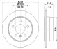 HELLA DB гальмівний диск передн. W169,245 04- HELLA PAGID 8DD355111101 (фото 4)
