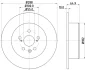 HELLA PRO TOYOTA диск гальмівний задн. Avensis 99- HELLA PAGID 8DD355111701 (фото 4)