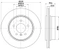 HELLA PRO BMW диск гальмівний задн. X3 E83 04- HELLA PAGID 8DD355112251 (фото 4)