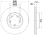 HELLA PRO FORD гальмівний диск переднії Transit 06- HELLA PAGID 8DD355113261 (фото 4)