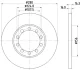 Диск гальмівний зад. Ford Transit 2.2 TDCi 06- HELLA PAGID 8DD 355 113-291 (фото 4)