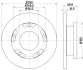 Диск гальмівний перед. Ford Mondeo/Galaxy /S-Max 1.6-2.5 07- HELLA PAGID 8DD 355 113-811 (фото 4)