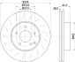 HELLA PRO DB гальмівний диск передн.W204 07- HELLA PAGID 8DD355114391 (фото 4)