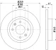 (з ABS)Гальм.диск перед. Dacia Logan 1.4/1.6 04- Renault Twingo 1.2 96- HELLA PAGID 8DD 355 115-271 (фото 4)