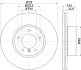 HELLA PRO BMW гальмівний диск передн. 3 E90 07- HELLA PAGID 8DD355115381 (фото 4)