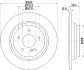 HELLA PRO DB гальмівний диск задн. W221, R230 HELLA PAGID 8DD355115411 (фото 4)