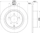 HELLA MITSUBISHI гальмівний диск задн.ASX,Outlander II 1.6/2.4 07- HELLA PAGID 8DD355115491 (фото 4)