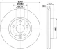 Гальмівний диск передній Ford Mondeo 1.6-2.5 03.07-01.15 HELLA PAGID 8DD 355 116-221 (фото 1)