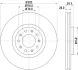 HELLA PRO ALFA ROMEO гальмівний диск передн. GIULIETTA 2.0 10-, SPIDER 2.0 09-, 2.2 06- HELLA PAGID 8DD355116631 (фото 4)