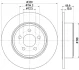 HELLA PRO LANCIA диск гальмівний задн. THEMA 3.0 D 11- HELLA PAGID 8DD355117411 (фото 4)