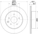HELLA PRO NISSAN гальмівний диск задн. вентил. X-Trail,Qashqai,Renault Koleos HELLA PAGID 8DD355118711 (фото 4)