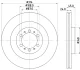HELLA PRO MITSUBISHI гальмівний диск передн. L200, PAJERO SPORT I HELLA PAGID 8DD355118741 (фото 4)