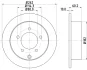 Диск гальмівний зад. Mitsubishi Eclipse II 96- Outlander 03-, Space Runner 99- HELLA PAGID 8DD 355 119-181 (фото 4)