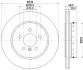 Гальмівні диски (High Carbon) задні BMW 5 F10 HELLA PAGID 8DD 355 120-671 (фото 4)