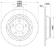 HELLA PRO FORD диск гальм. задн. Mondeo 14- HELLA PAGID 8DD355122451 (фото 4)