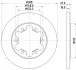 HELLA PRO FORD диск гальм. задн. TRANSIT 15- HELLA PAGID 8DD355122831 (фото 4)