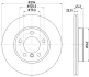 HELLA BMW диск гальм. передній MINI 1,6-2,0 10- HELLA PAGID 8DD355122931 (фото 4)