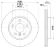 HELLA PRO MINI диск гальмівний передній BMW 2/F45 HELLA PAGID 8DD355123481 (фото 4)