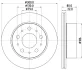 HELLA PRO CITROEN диск гальмівний задн. JUMPER 16- HELLA PAGID 8DD355125291 (фото 4)