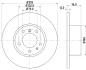 HELLA PRO HIGH CARBON BMW диск гальмівний передн.5-serie E34 88- HELLA PAGID 8DD355127021 (фото 4)