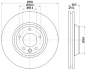 Диск гальмівний PRO High Carbon перед. прав. Audi Q7 3.0TDI/Porsce Cayenne/VW Touareg 3.0TDI-6.0TDI 09.02- HELLA PAGID 8DD 355 128-071 (фото 1)