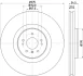 HELLA PRO HIGH CARBON DB диск гальмівний передн. GL X164 06- HELLA PAGID 8DD355128941 (фото 4)